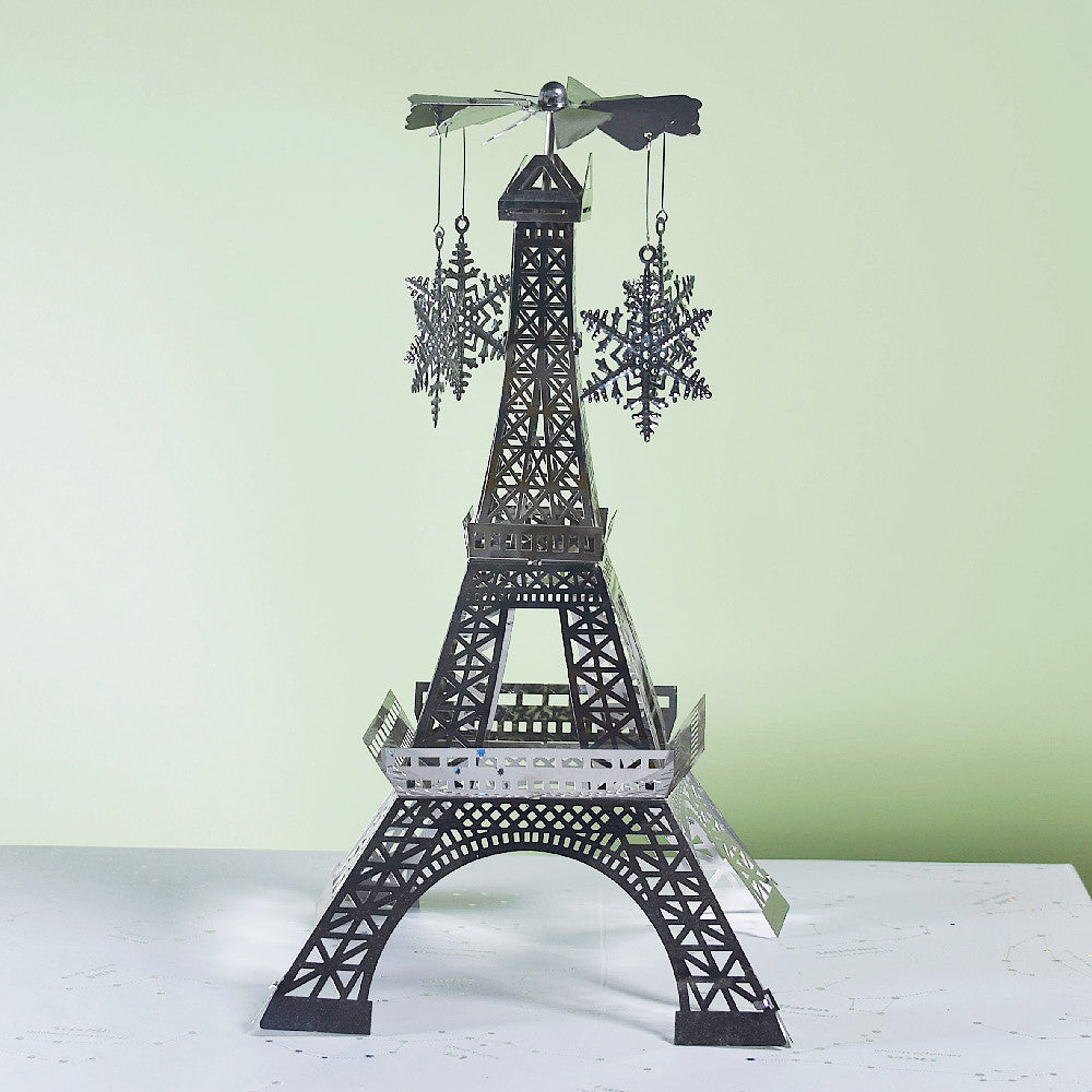 Paris Tower Aromatherapy Revolving Scenic Lantern Rotating Candlestick
