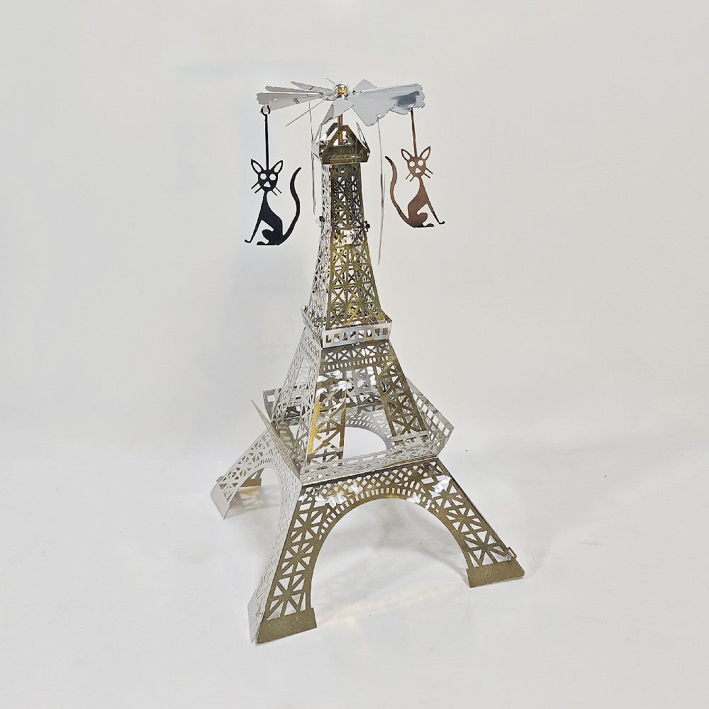 Paris Tower Aromatherapy Revolving Scenic Lantern Rotating Candlestick