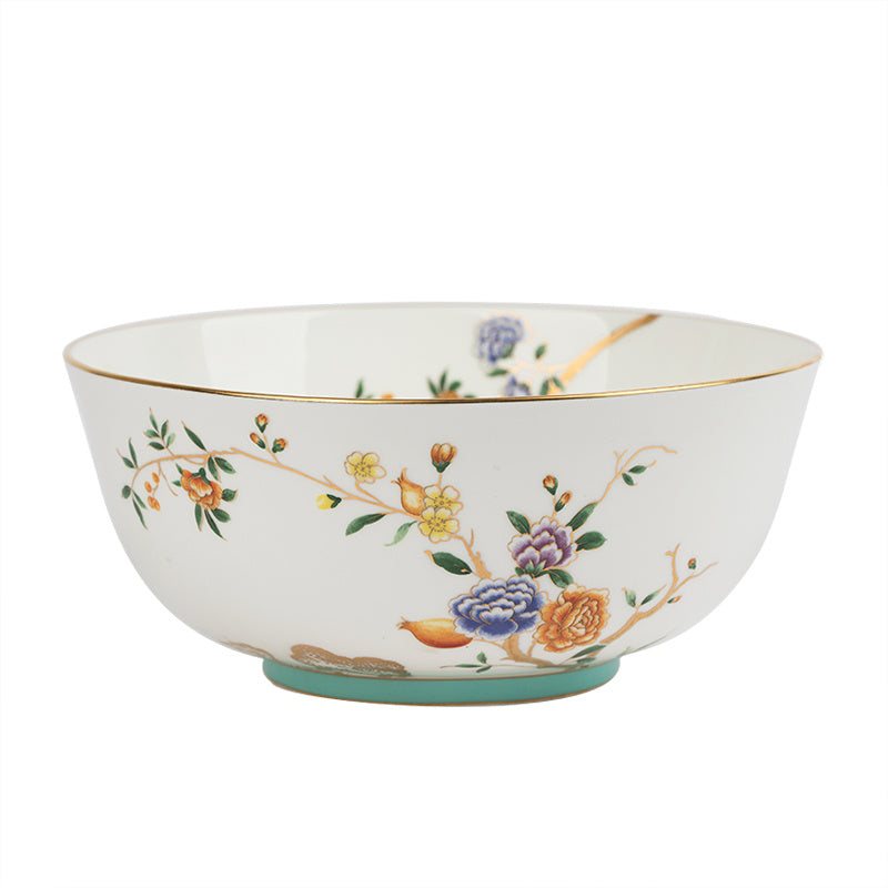Bone China European Style Antique Household Tableware Bowl And Plate