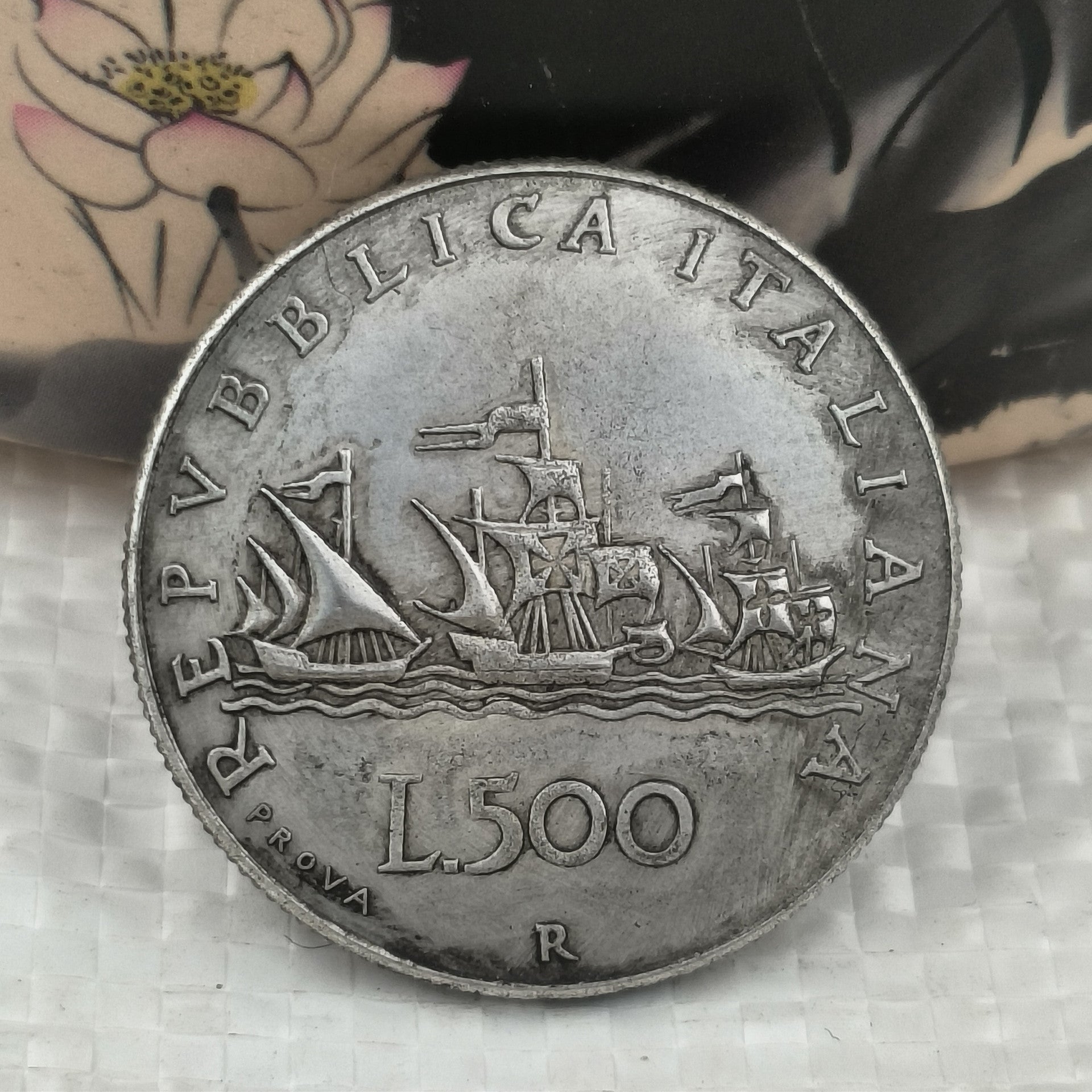 Italian Silver Coin Vintage Crafts Can Blow Silver Dollar