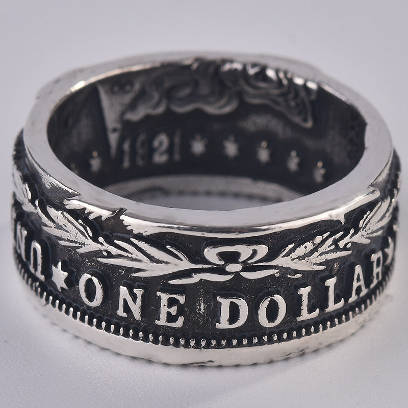 U.S. National Emblem Motto United As One Coin Ring
