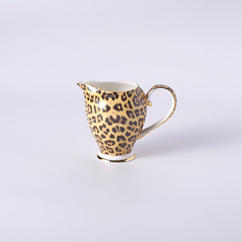 Leopard Bone China Coffee Cup And Saucer Set