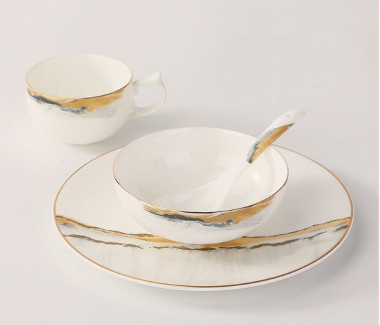 Bone China Hotel Tableware Set Chinese Style