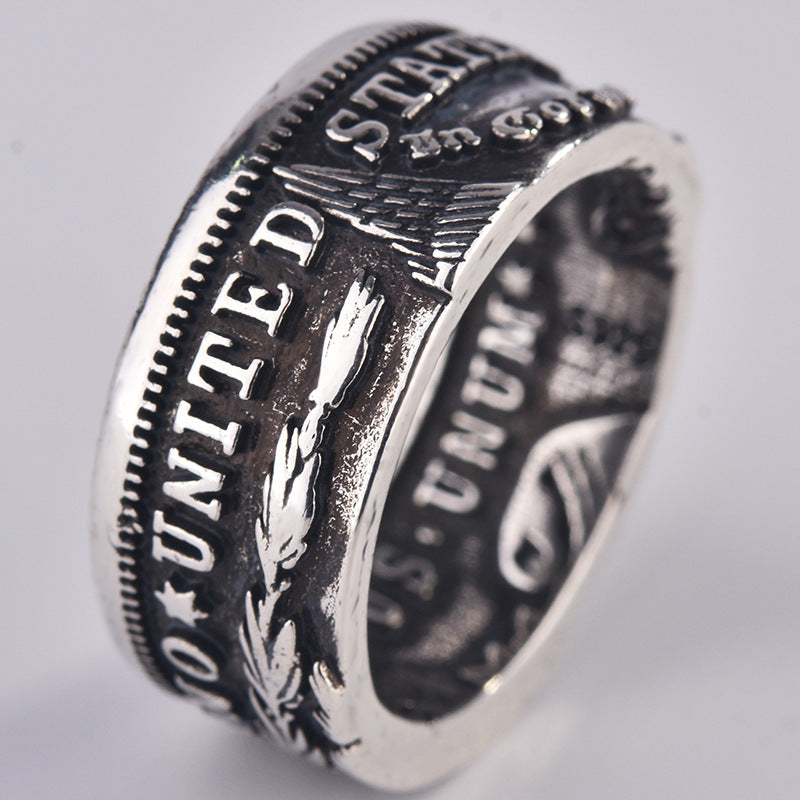 U.S. National Emblem Motto United As One Coin Ring