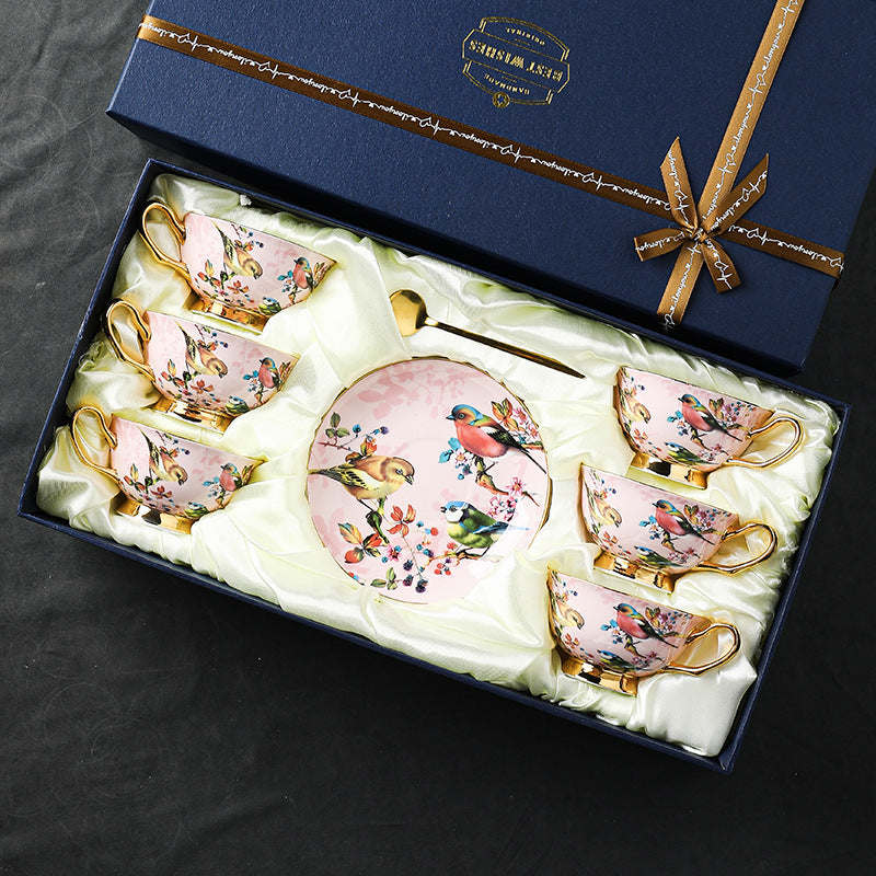 European Bone China Coffee Cup Suit