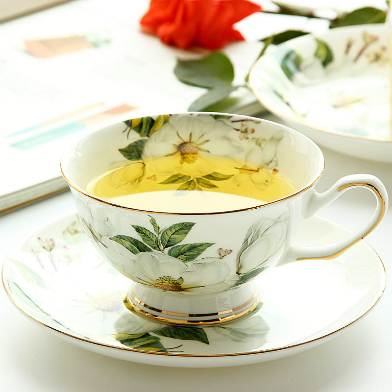 Household British Bone China Coffee Cup Set