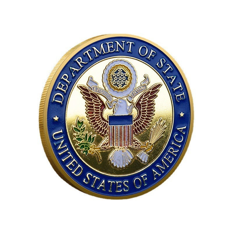 US Embassy In Paris France Gold Coin Commemorative Medal