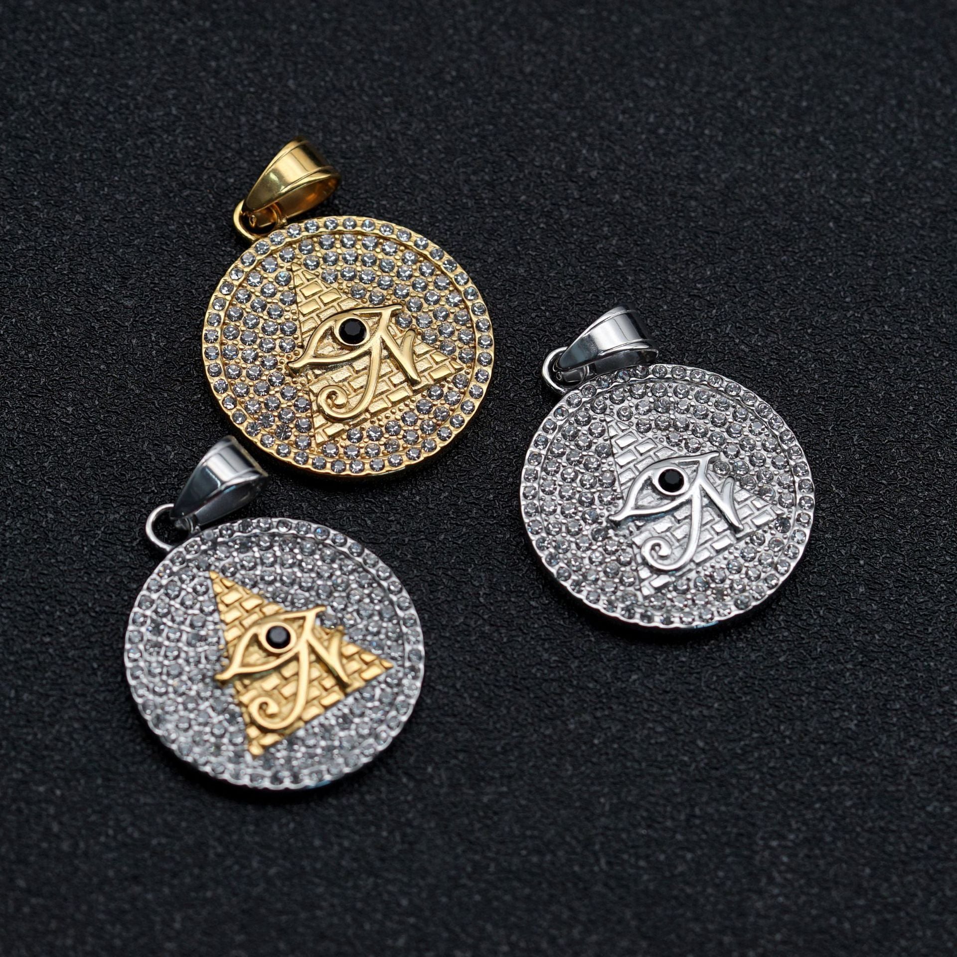 Ancient Egypt Horus Eye Titanium Steel Pendant