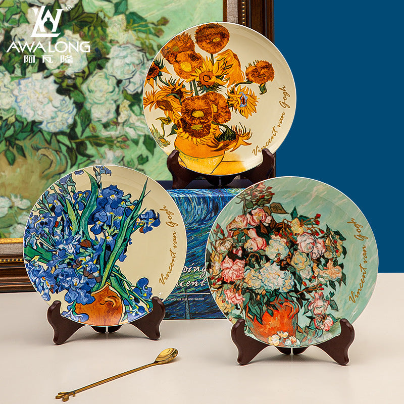 Van Gogh Export Bone China 8-inch Plate
