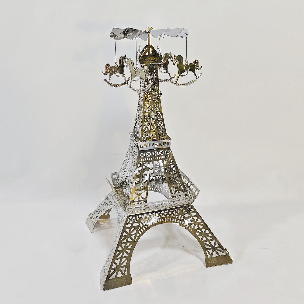 Paris Tower Aromatherapy Revolving Scenic Lantern Rotating Candlestick