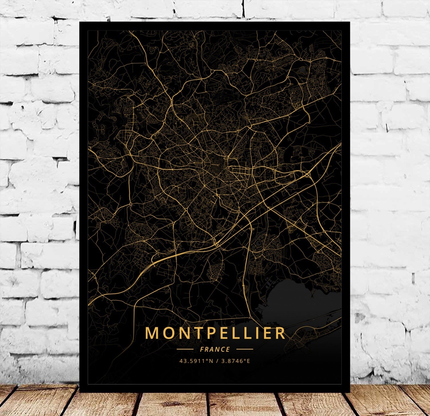 Paris Marseille Metz Poster Canvas Painting
