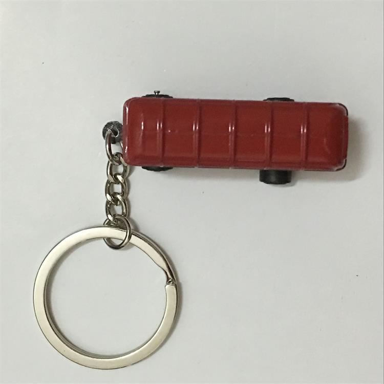 Male And Female UK London Double Decker Bus Keychain