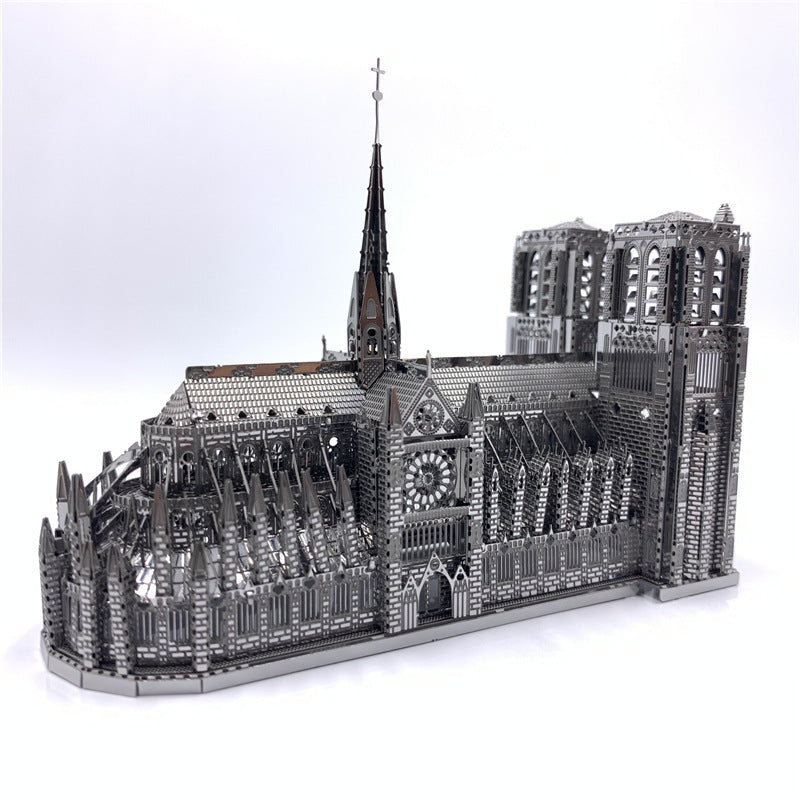3D Three-dimensional Metal Puzzle Notre Dame De Paris Model Toy