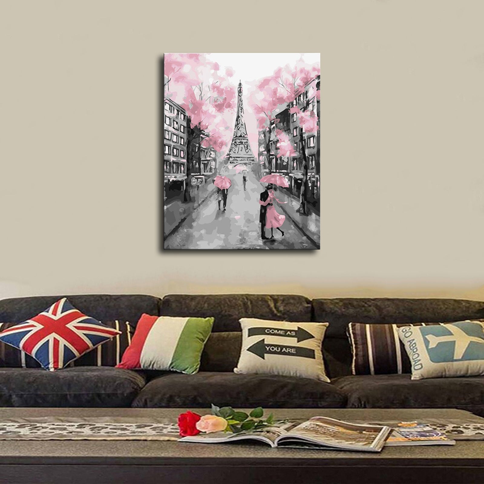 Home Decoration Oil Painting On Canvas Art Print Mural Eiffel Tower