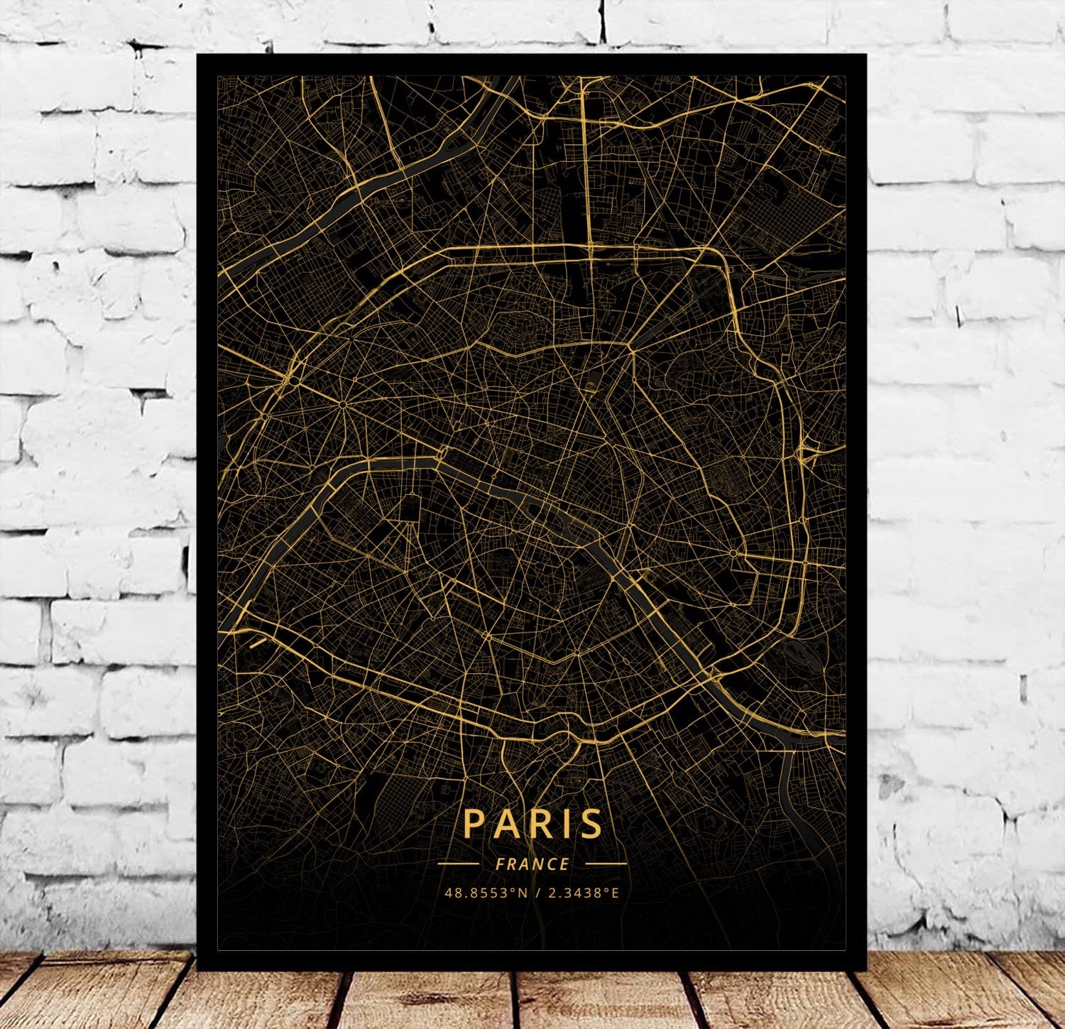 Paris Marseille Metz Poster Canvas Painting