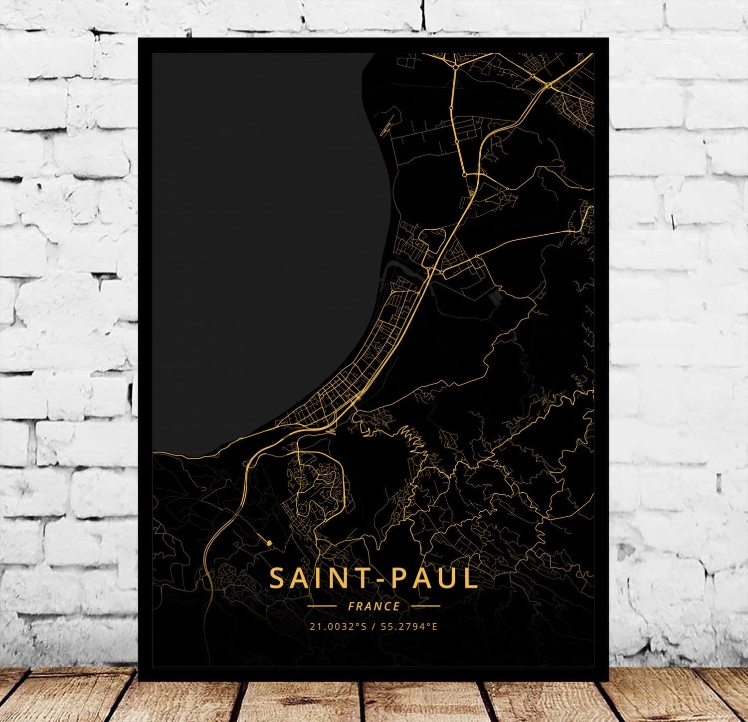Paris Marseille Metz Poster Canvas Painting