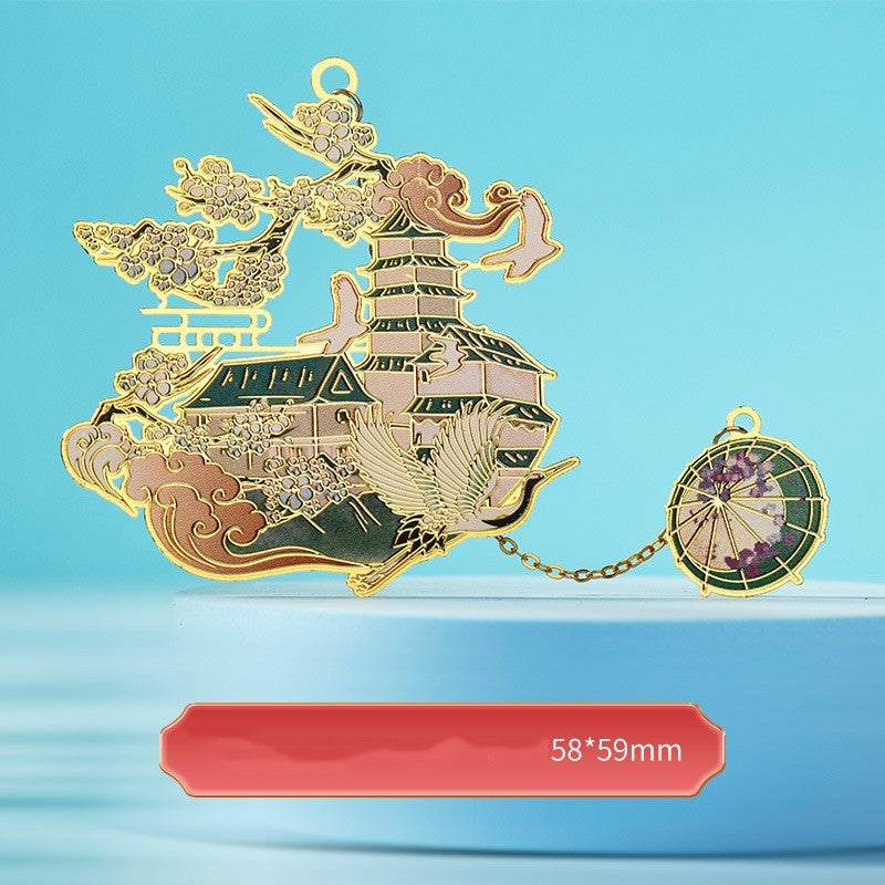 Metal Bookmark China-Chic Color Printing Handbook Tourist Souvenir