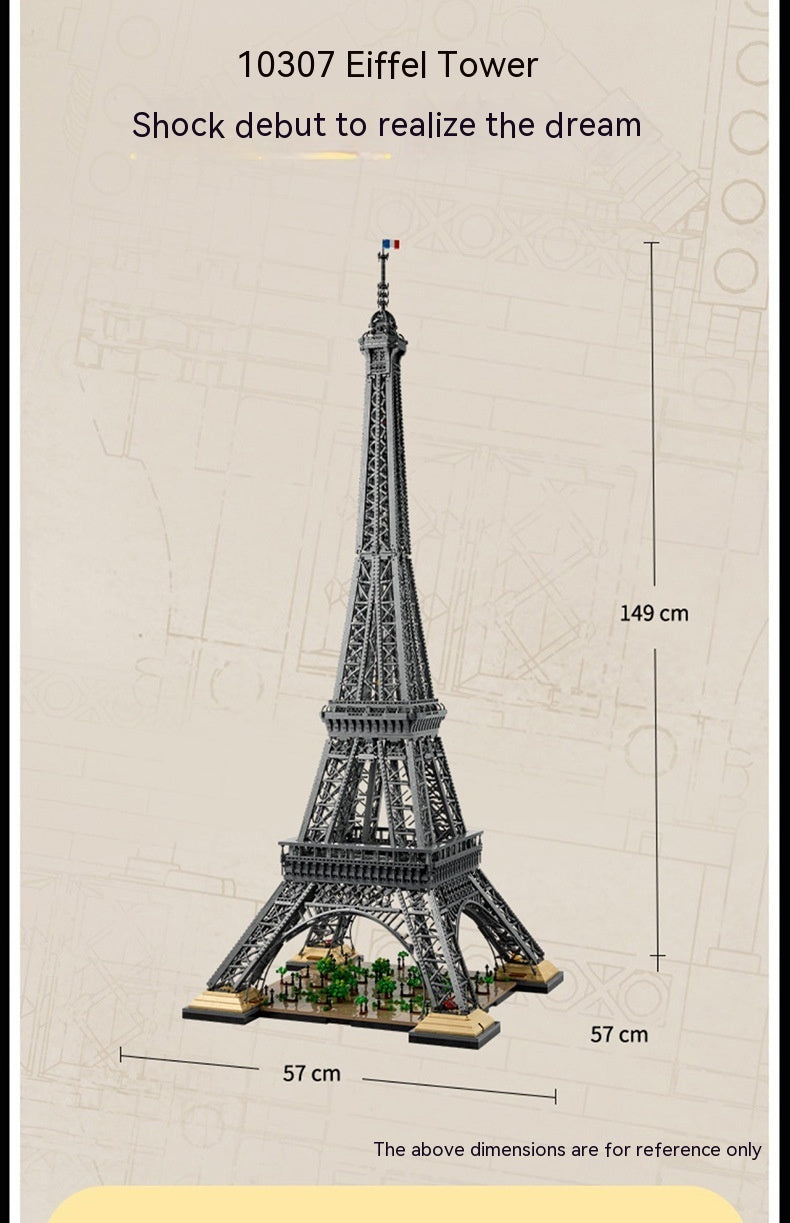 Eiffel Tower Building Block Model High Difficulty