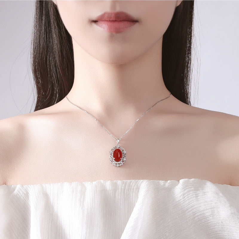 Sterling Silver China-Chic Retro Luck Safety Necklace