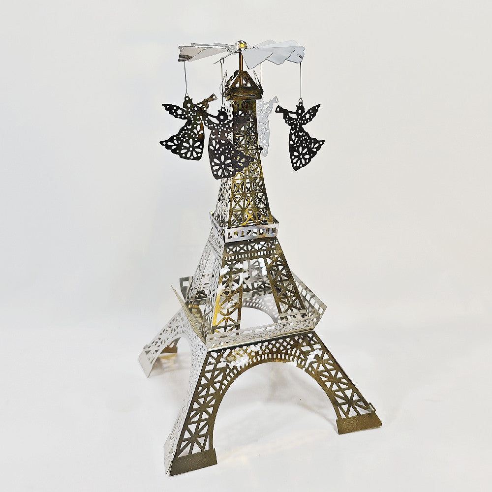 Paris Tower Aromatherapy Revolving Scenic Lantern Rotating Candlestick