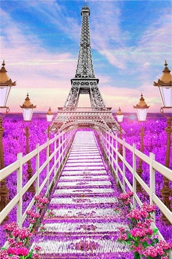 Flowering in Paris | City diamond embroidery kit