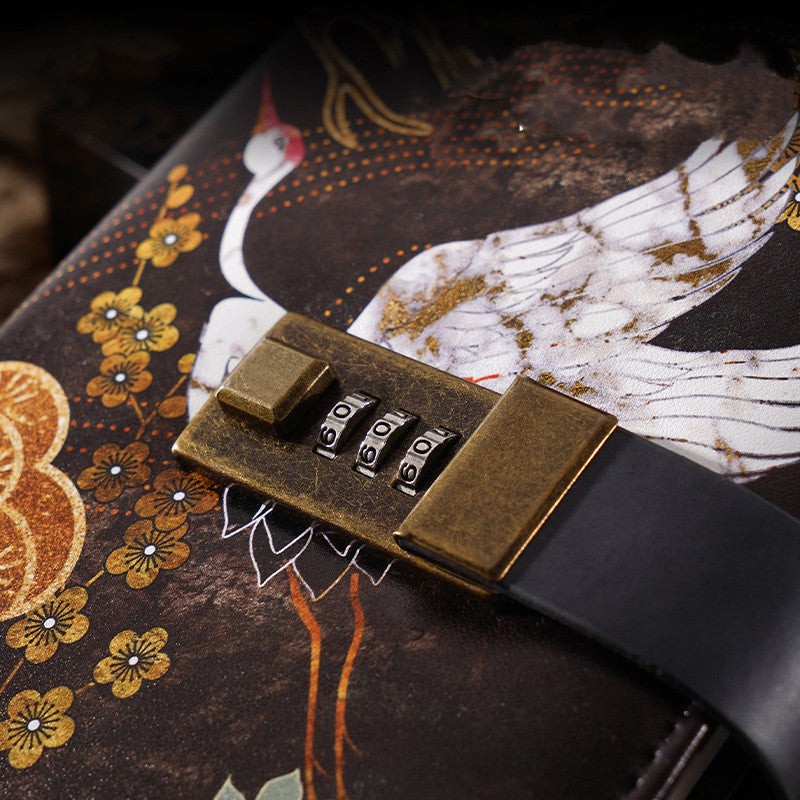 China-Chic Gift A6 Ancient Style Password Diary Notebook With Lock