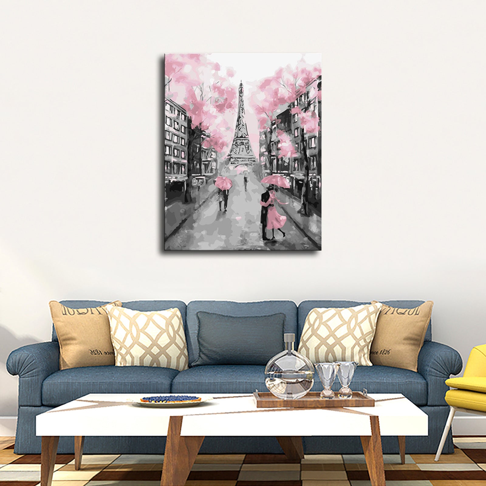 Home Decoration Oil Painting On Canvas Art Print Mural Eiffel Tower