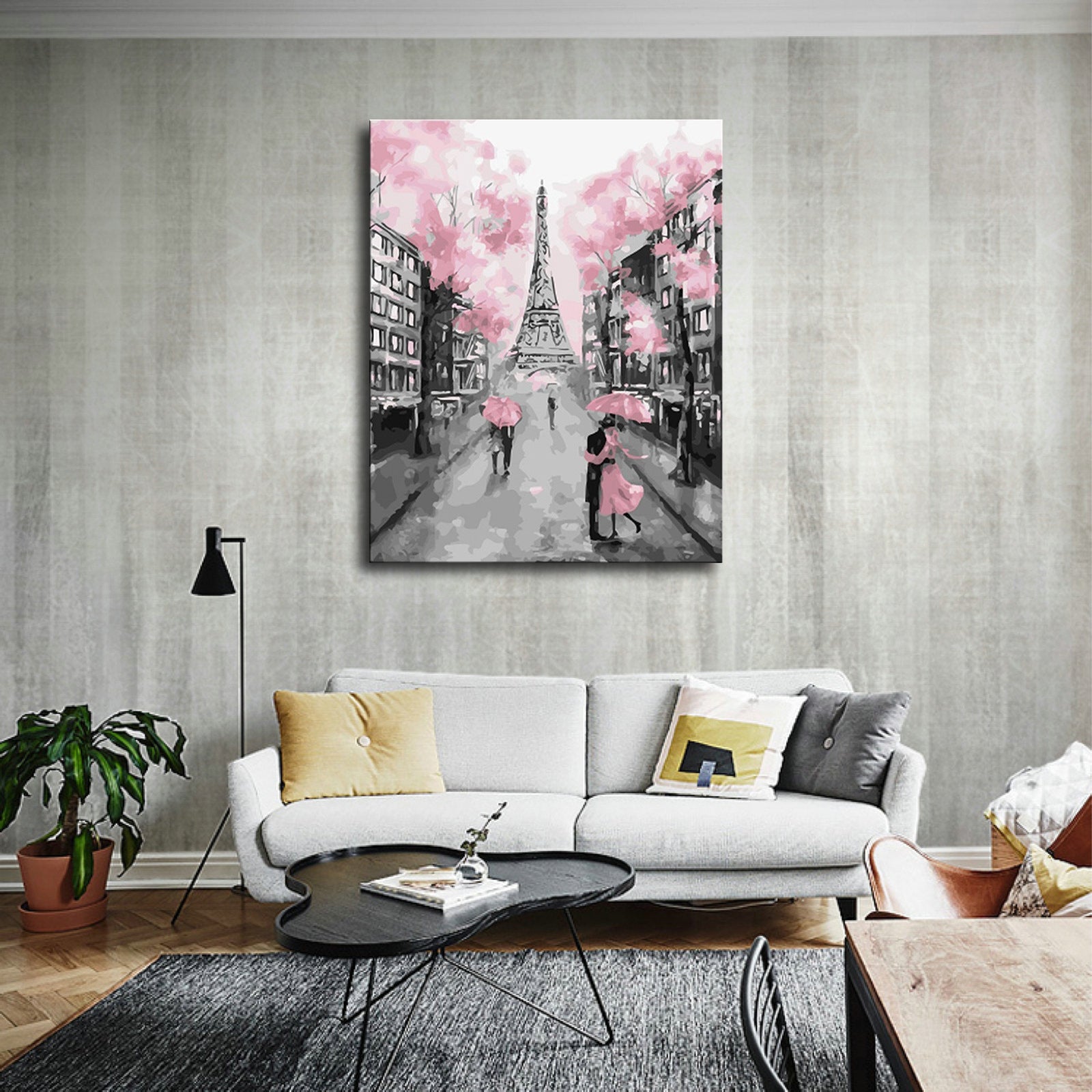 Home Decoration Oil Painting On Canvas Art Print Mural Eiffel Tower