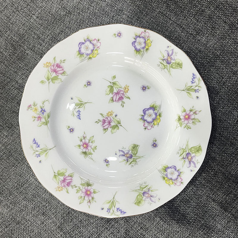 Creative Bone China Plate Household Ceramic Flat Plate