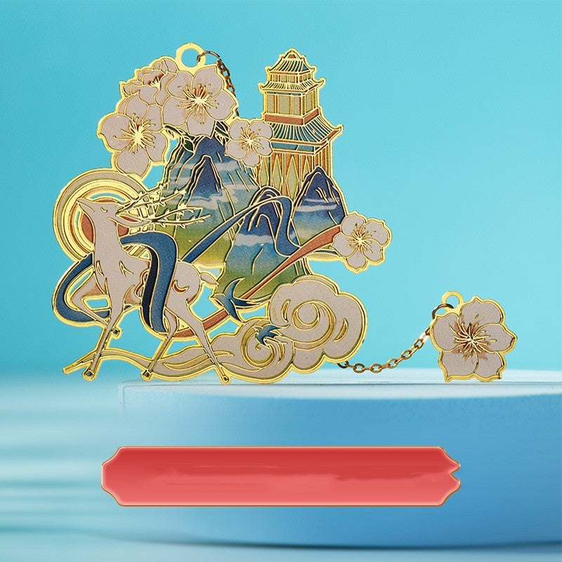 Metal Bookmark China-Chic Color Printing Handbook Tourist Souvenir