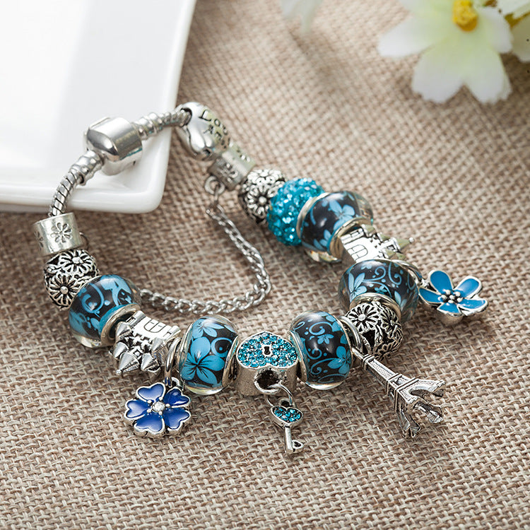 Eiffel Tower Pendant Bracelet