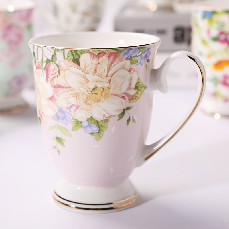 Household Creative Bone China Mark Office Cup
