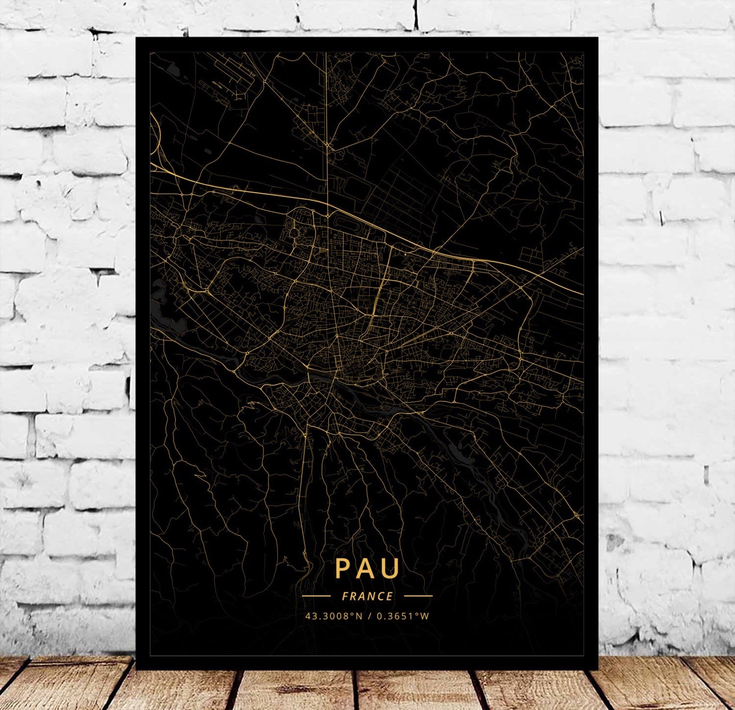 Paris Marseille Metz Poster Canvas Painting