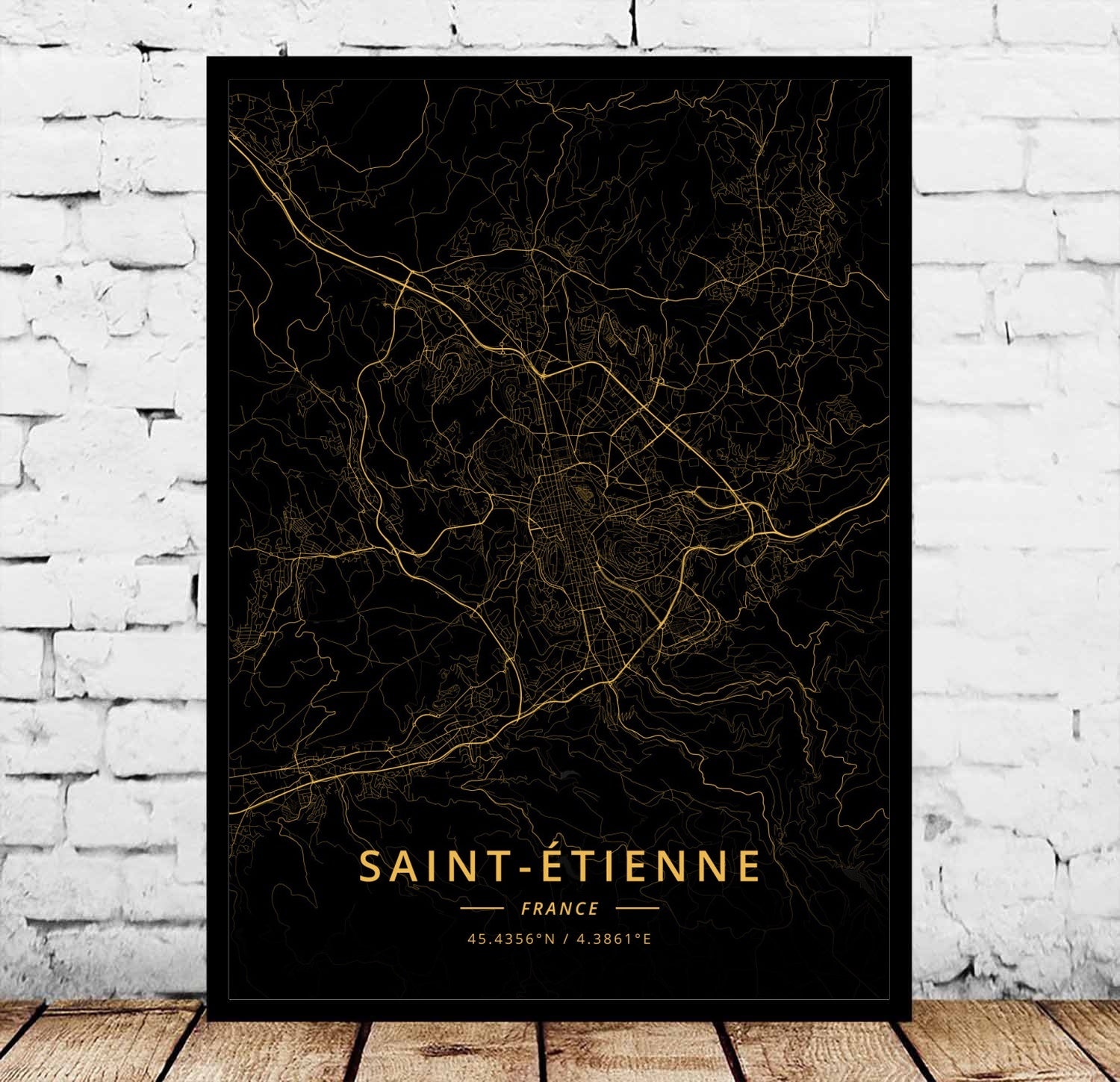 Paris Marseille Metz Poster Canvas Painting