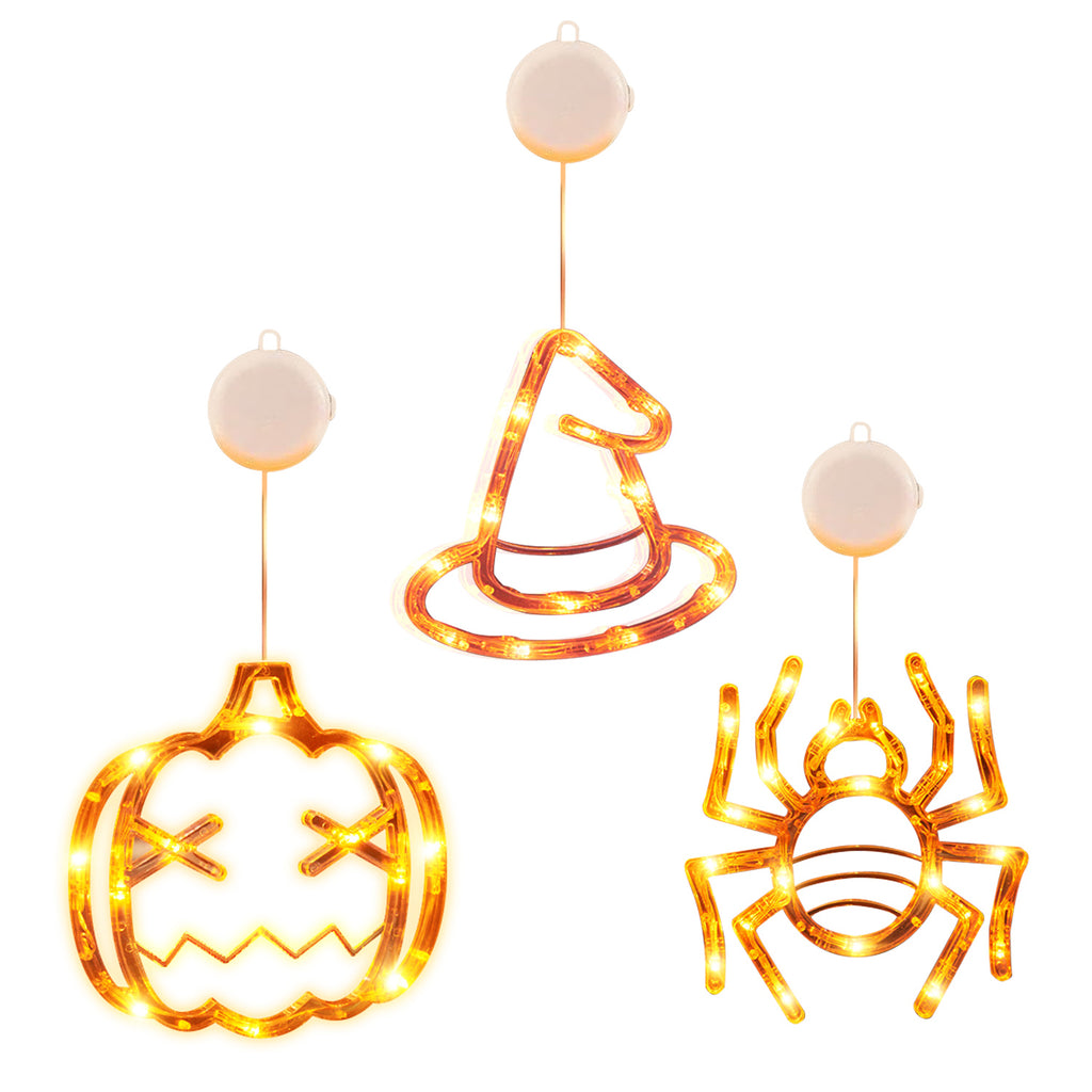 Halloween Window Lights — Set of 3