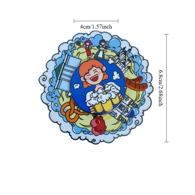 Germany Beer Festival Rotating Refrigerator Magnet