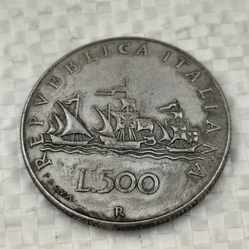 Italian Silver Coin Vintage Crafts Can Blow Silver Dollar