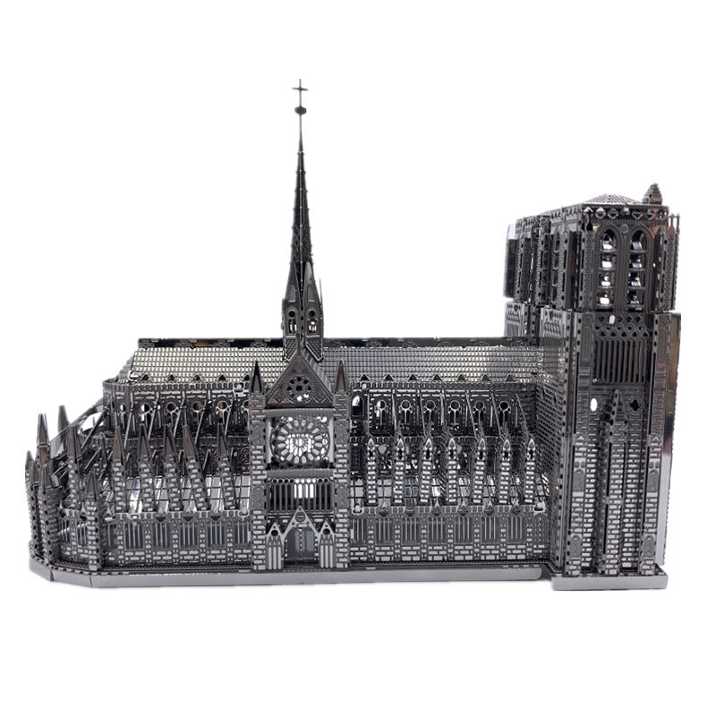 3D Three-dimensional Metal Puzzle Notre Dame De Paris Model Toy