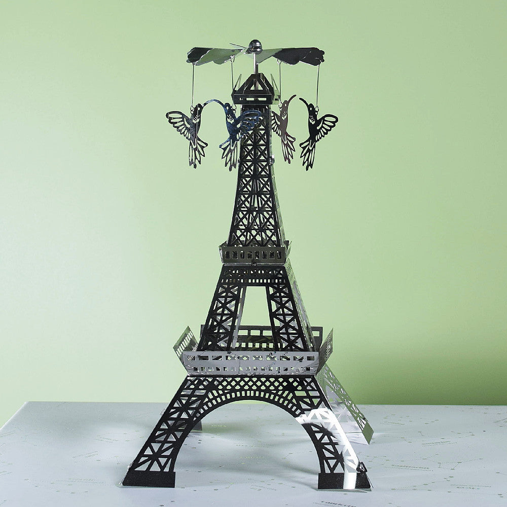 Paris Tower Aromatherapy Revolving Scenic Lantern Rotating Candlestick