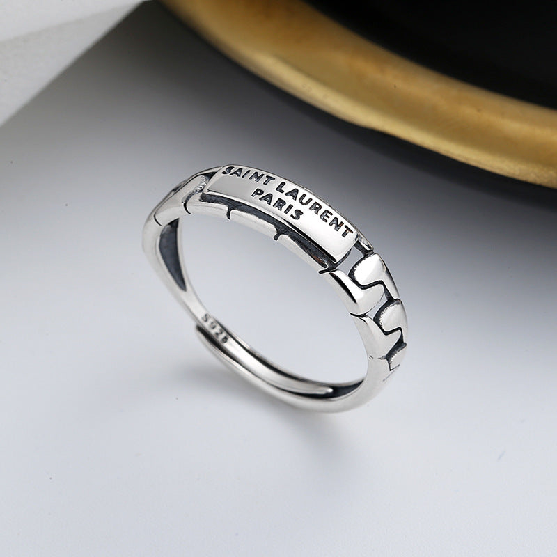 Creative Letters Romantic Paris Trend Ring