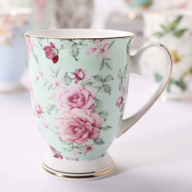 Household Creative Bone China Mark Office Cup