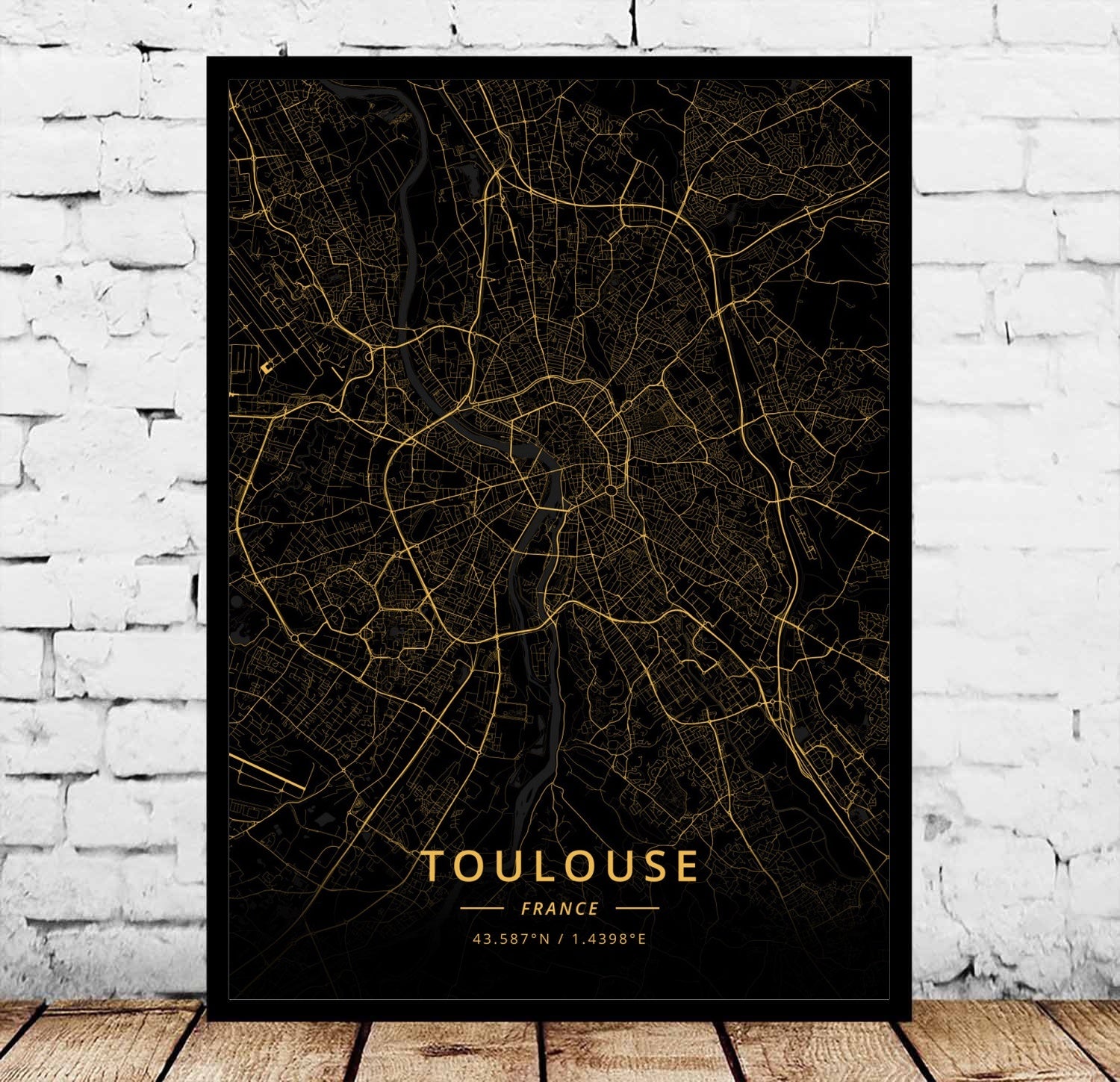 Paris Marseille Metz Poster Canvas Painting