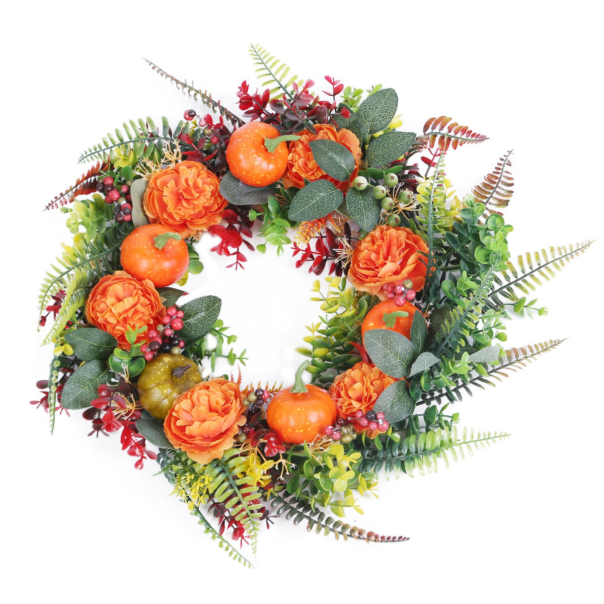 Autumn Pumpkin & Berry Wreath