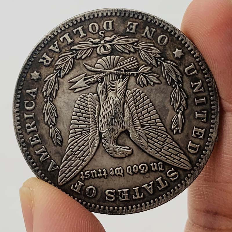 Lady Liberty Sniper Brass Old Silver Coin