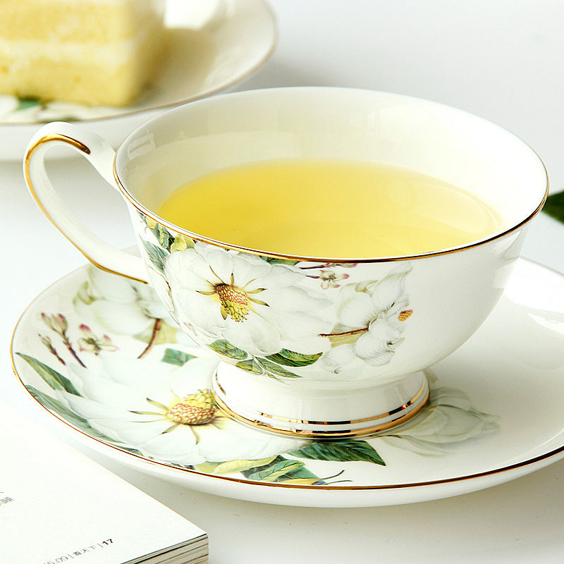 Household British Bone China Coffee Cup Set
