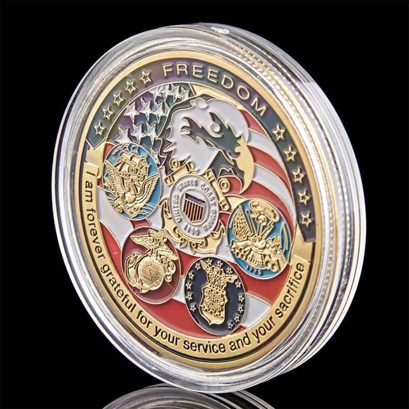 Liberty Letter Commemorative Coin Five Great Military States