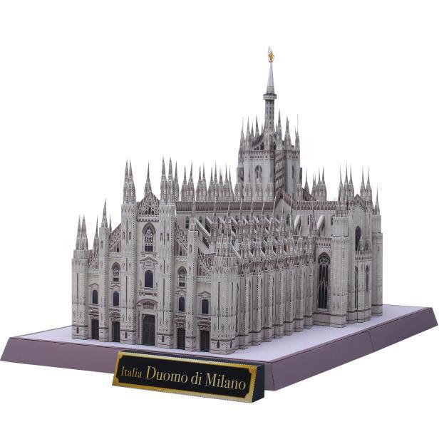 DIY Italy Milan Cathedral Craft Paper Model 3D Architectural Building DIY
