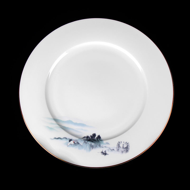 Bone China Tableware Set Chinese Household Daily Use Ceramic Bowls And Dishes Activities
