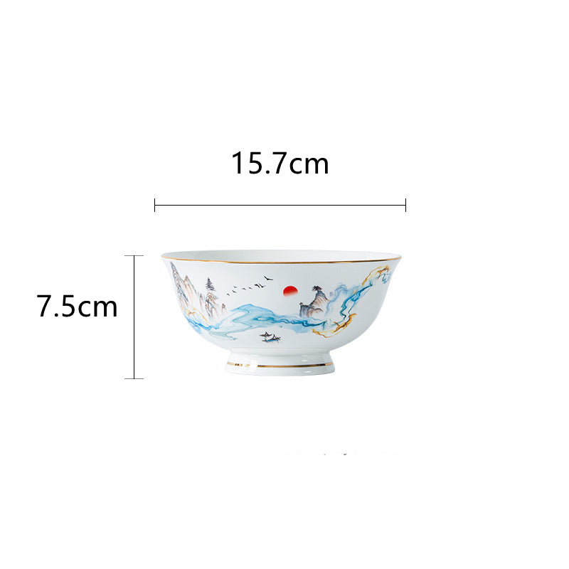 Nordic Bone China Tableware Set For Household Use