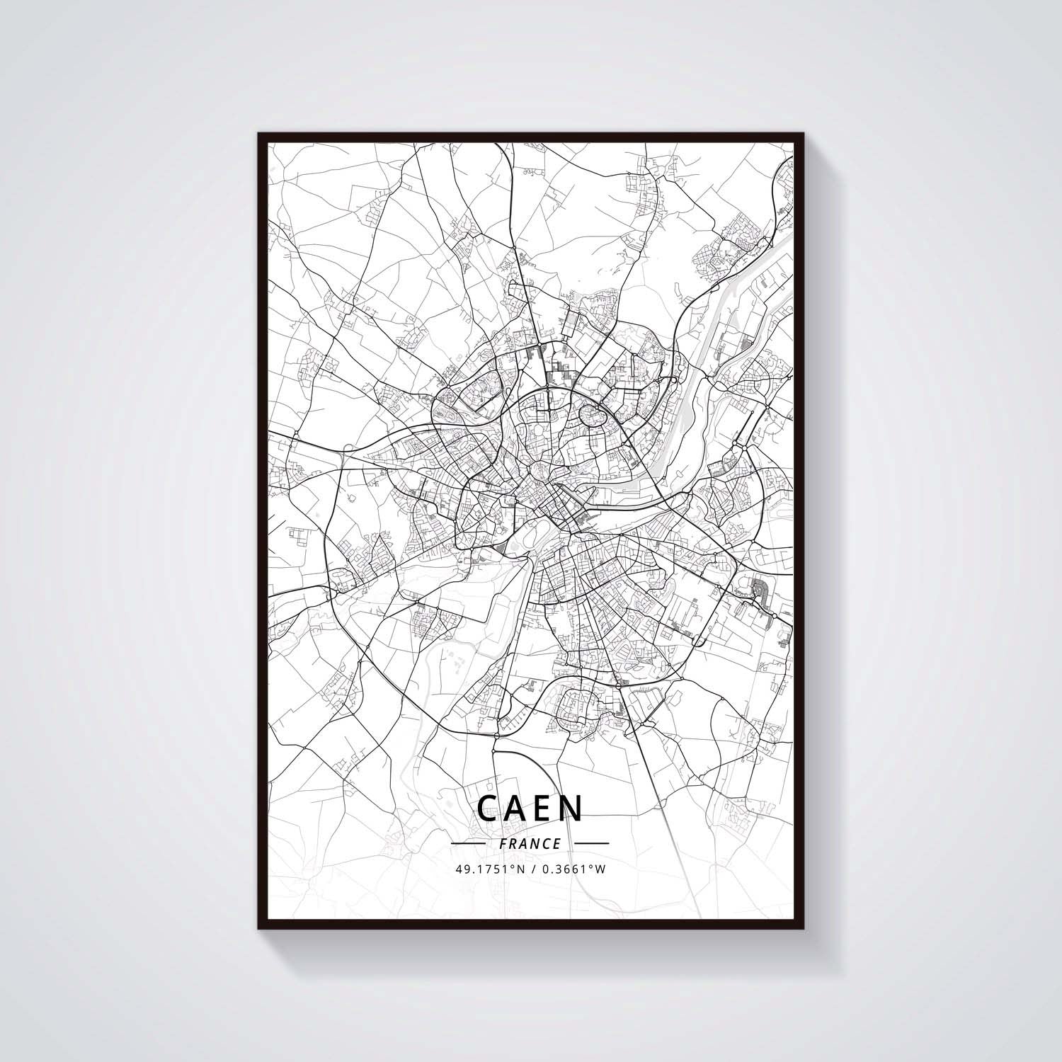 France City Map Poster Provence Canvas Painting